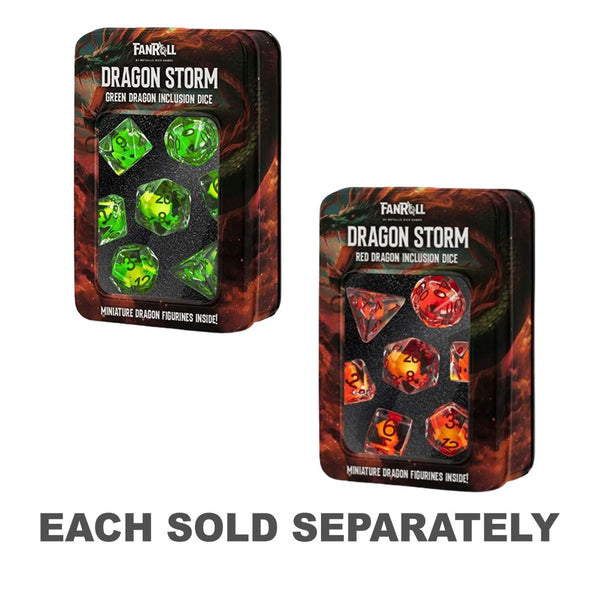 MDG Dragon Storm Inclusion Silicone Dice Set 16mm