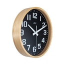 Leni Contemporary Style Wood Wall Clock 26cm (Black)