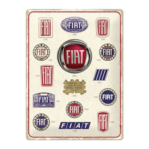 Nostalgic-Art Fiat Large Sign (30x40cm)