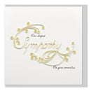 Quilled Deepest Sympathy Greeting Card (15x15cm)