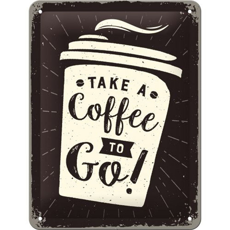 Nostalgic-Art Small Coffee To Go Sign (15x20cm)