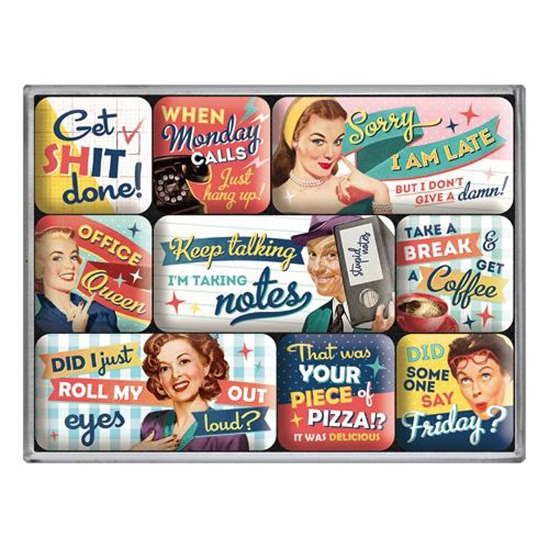 Nostalgic-Art 9-Piece Magnet Set