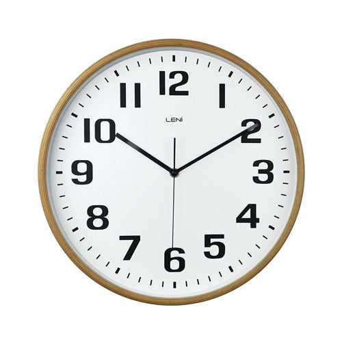 Leni Contemporary Style Wood Wall Clock 32cm