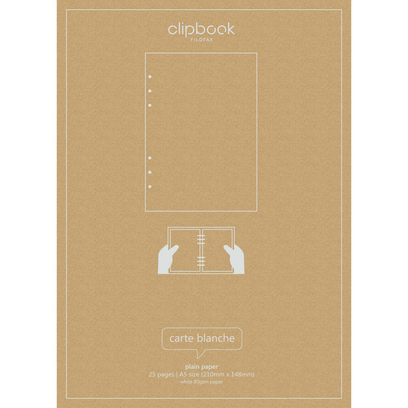 Filofax A5 Clipbook Refill 25pk