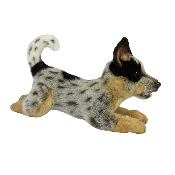 Laying Animal Blue Heeler Puppy 43cm L