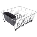 D. Line pequeno escreador de pratos cromado/PVC com caddy
