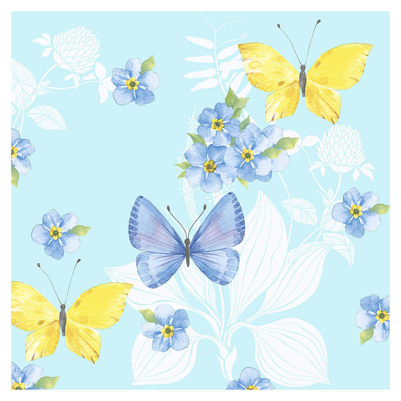  Servilletas de almuerzo de mariposas de papel+diseño