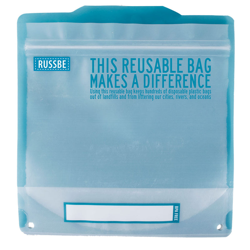 Russbe Bolsas de declaración reutilizables 8 piezas (azul)