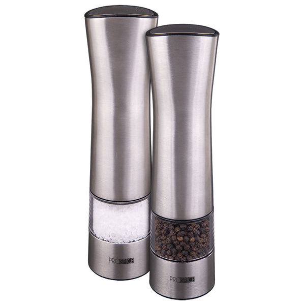 Prospice Apollo Stainless Steel Salt & Pepper Mill Set 22cm