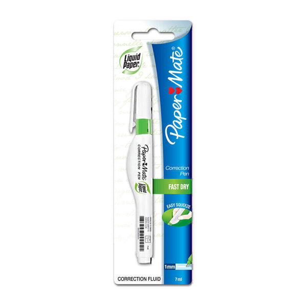 Paper Mate Liquid Paper Correction Pen 7mL (Box of 12)