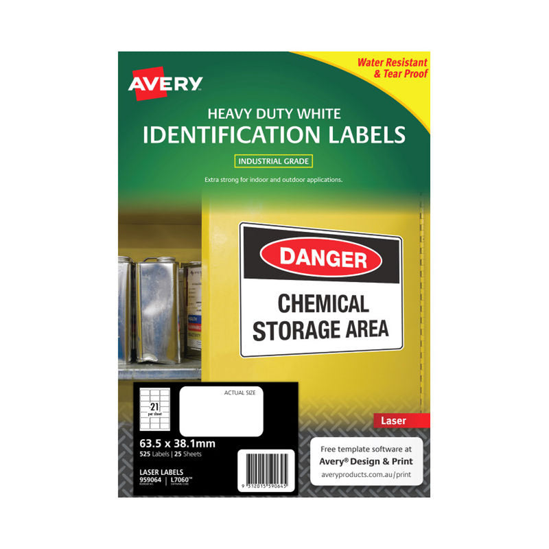 Avery Heavy Duty Laser Labels 25pk