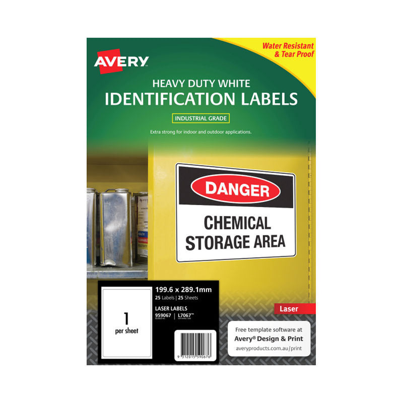 Avery Heavy Duty Laser Rótulos 25pk