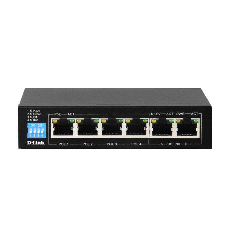 Switch Poe de Gigabit D-Link com 2 portas de uplink