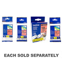 Brother Laminated Black on Red Labelling Tape