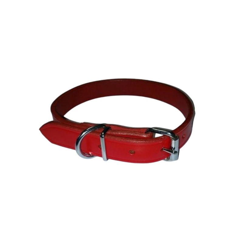 Leather Plain Collar (Red)