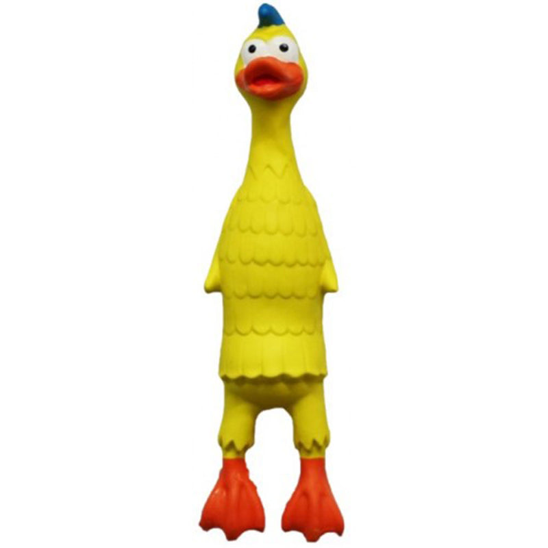 Pato de látex de brinquedo para animais de estimação