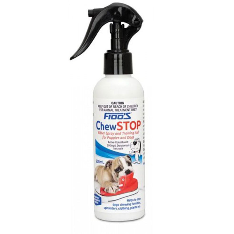 Fido spray de estimação amargo para mastigar