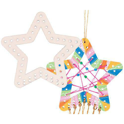 Wooden Weaving Star 10pcs