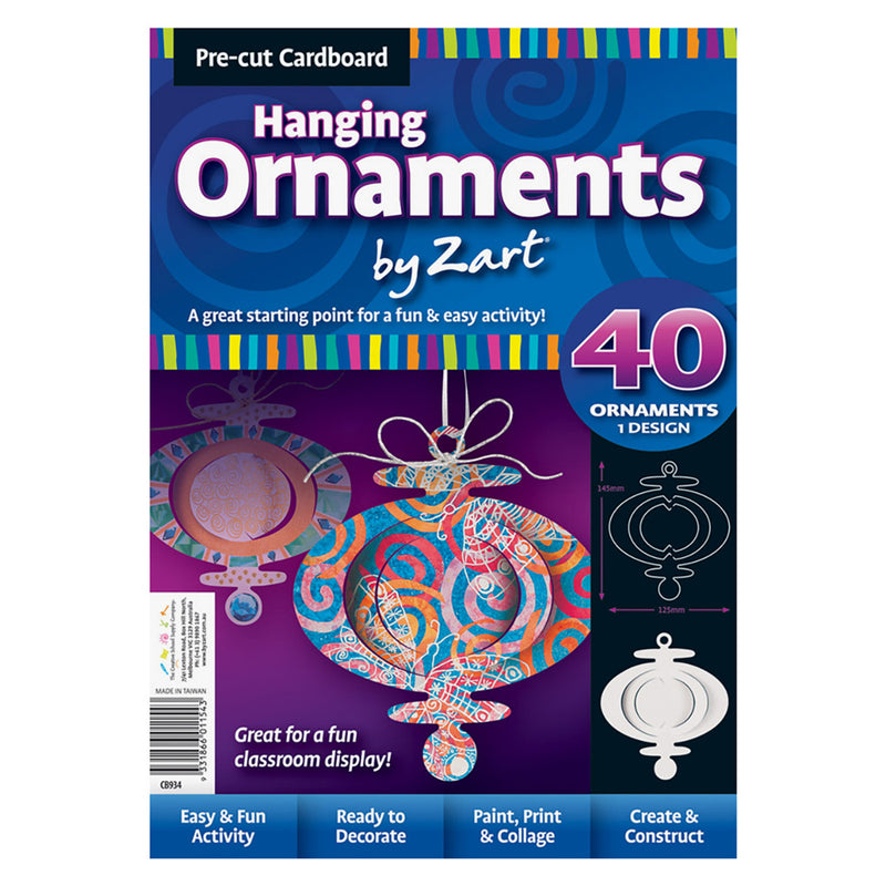 Cardboard Hanging Ornaments 40pcs