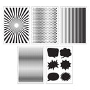 Zart Pop Art Stencil Patterns 10pk