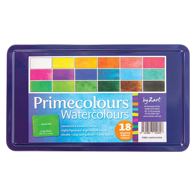 Primecolours Watercolours 18pcs