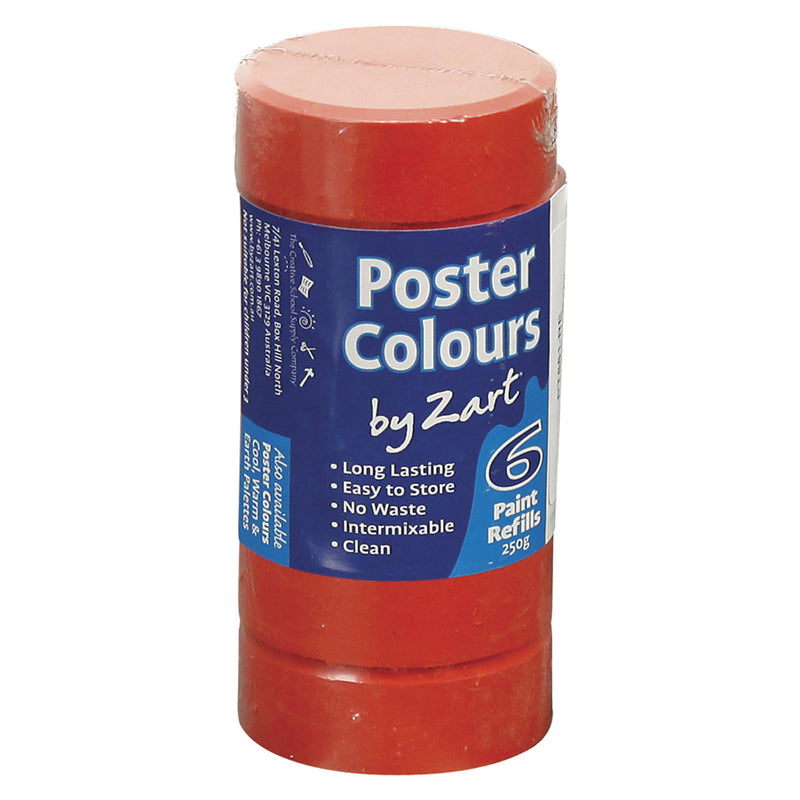 Zart Poster Colours Refill 6pk