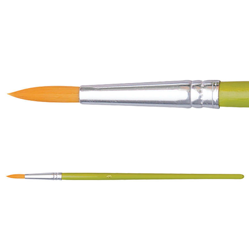 Budget Taklon Round Brush 10pk