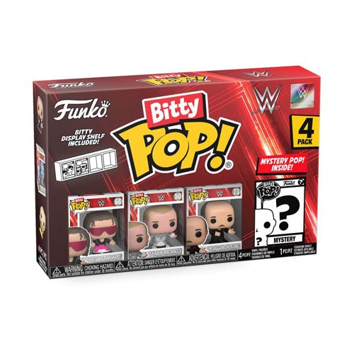 WWE Bret Hart Bitty Pop! 4-Pack