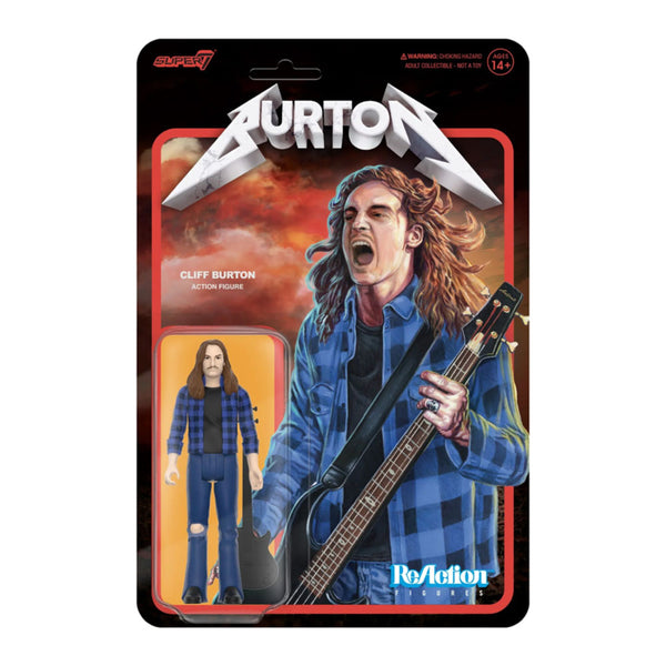 Cliff Burton Flannel shirt Reaction 3.75 Figure