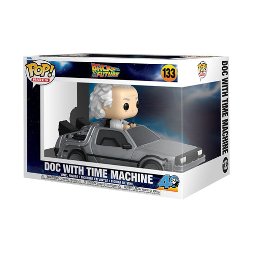 Back to the Future Doc with Time Machine Pop! Vinyl Ride