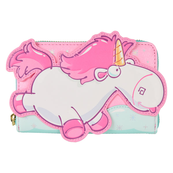 Minions Fluffy Unicorn Zip Around Wallet