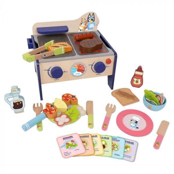 Bluey Wooden Bbq & Salad Set