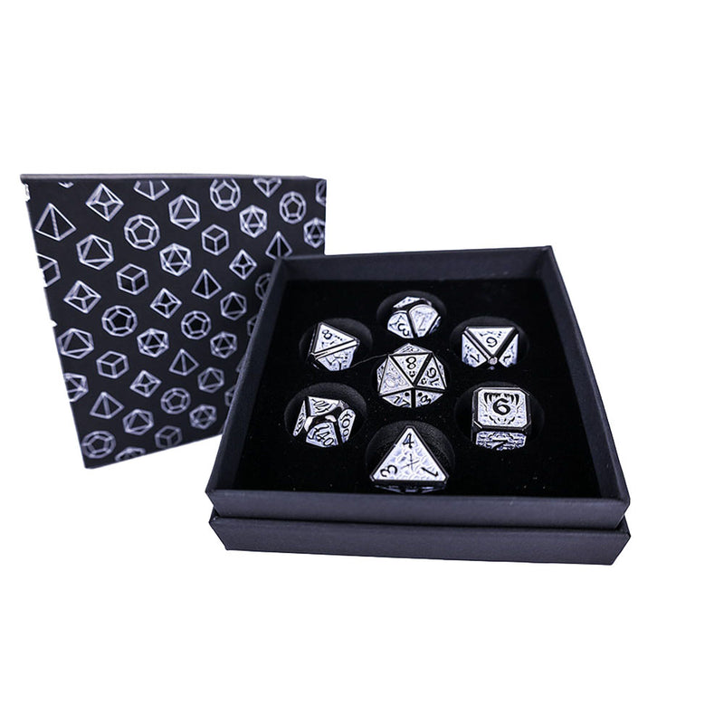 LPG Metal RPG Draco DICE escuro conjunto