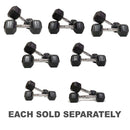 Morgan Rubber Hex Dumbbells (Pair)
