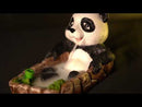 Queimador de incenso de backflow panda