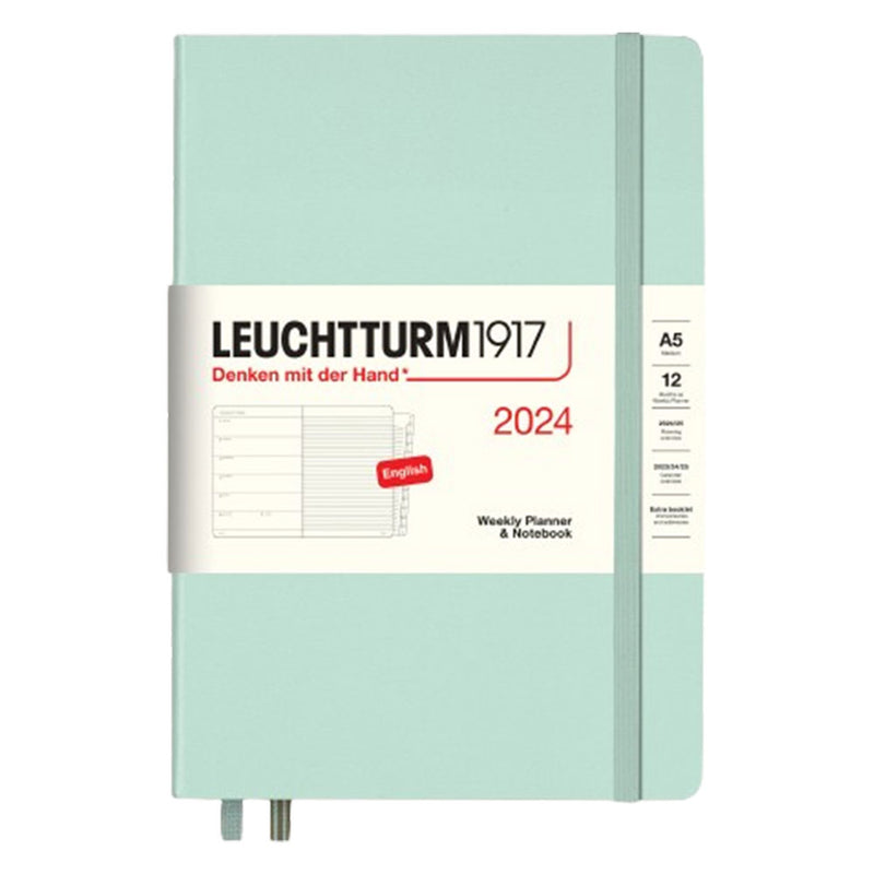 2024 A5 Week Planner & Notebook com livreto