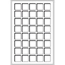 Leuchtturm Square-Spaced 40pc 33mm Coin Tray L 2pk