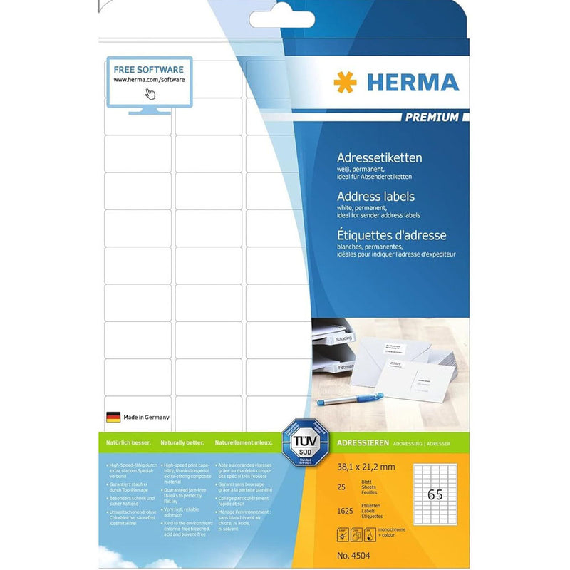 Herma Premium Address Labels A4 38.1mm 25pc