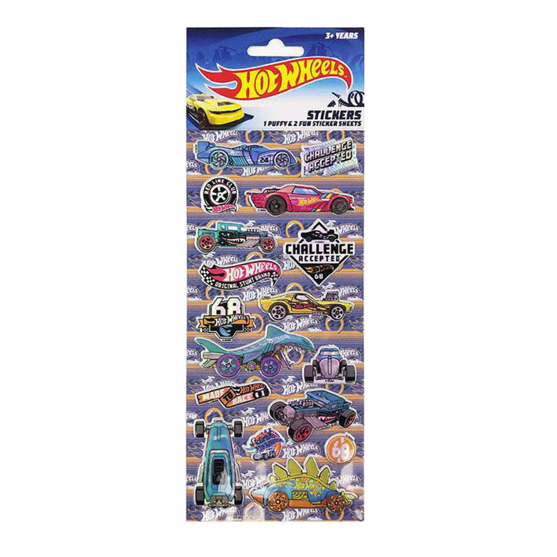 Hot Wheels Sticker Sheets 3pcs