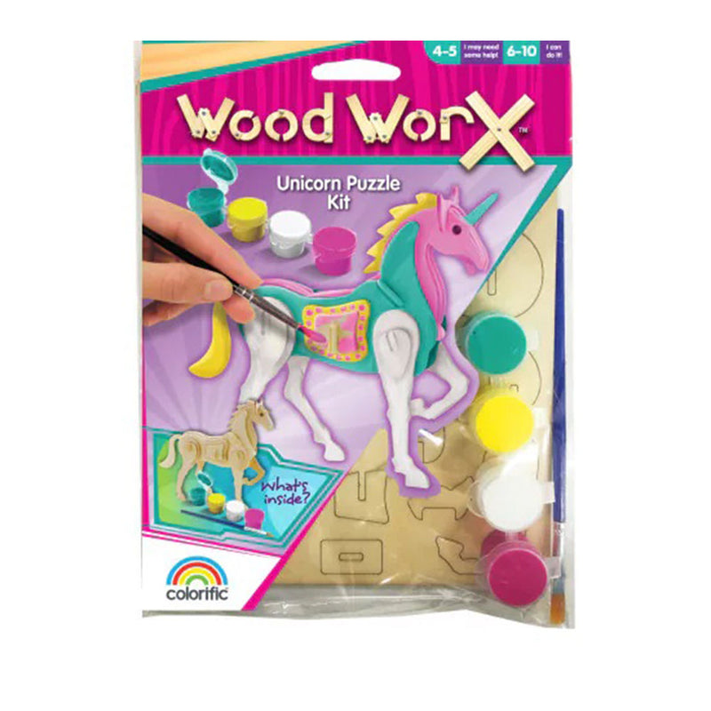 Kit de pintura de quebra -cabeça de madeira worx