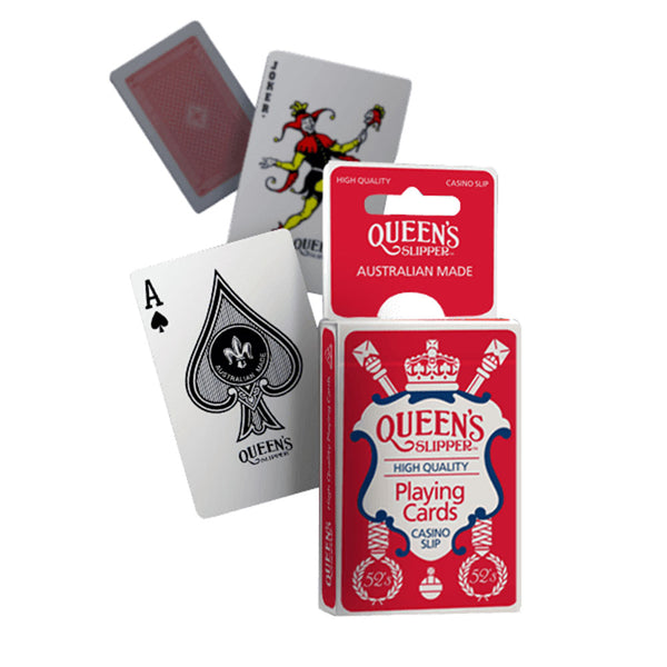 Queen Slipper Single Playing Cards 52pcs (Red)
