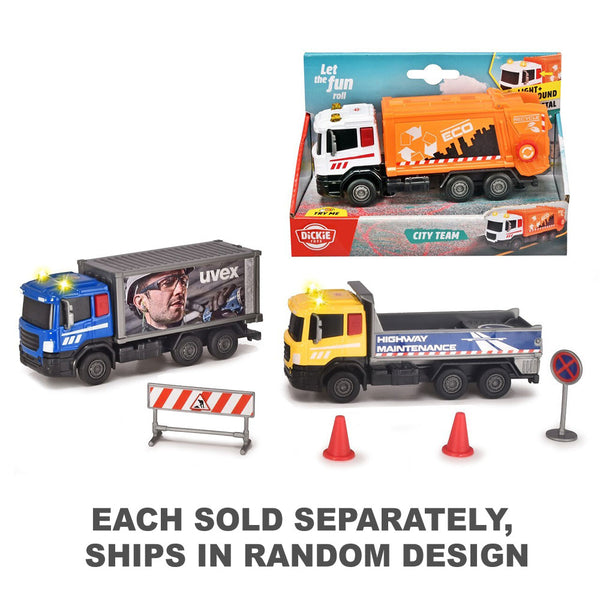 Dickie Toys City Team Light and Sound Truck (1pc Random)