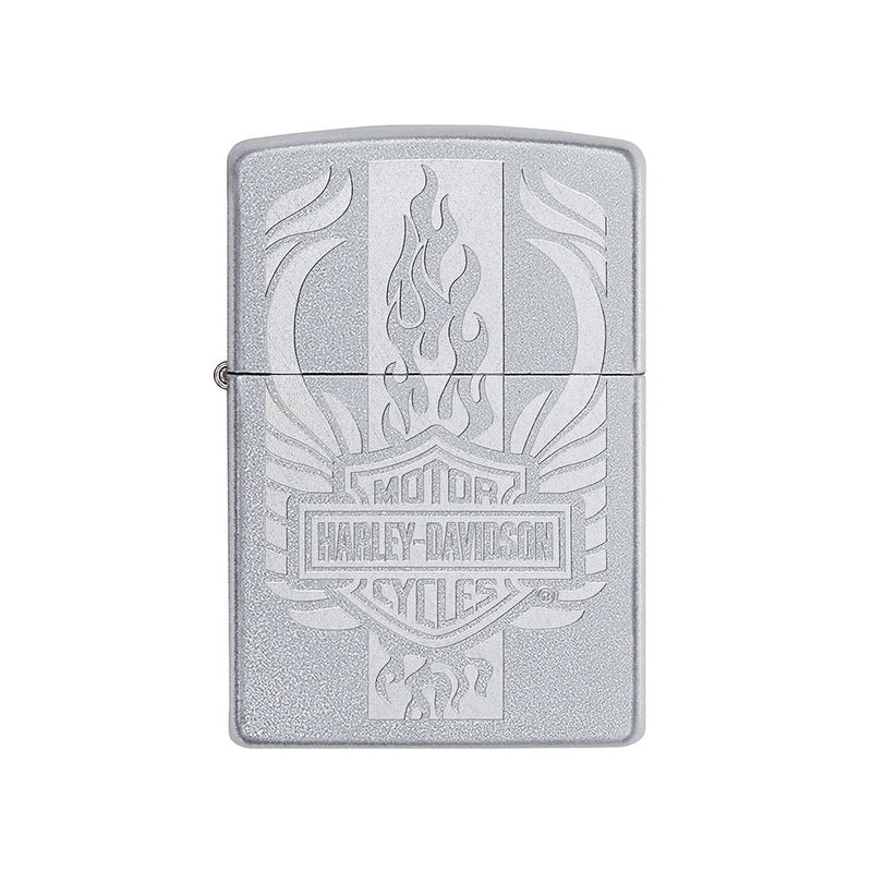  Encendedor Zippo Harley Davidson cromado resistente al viento