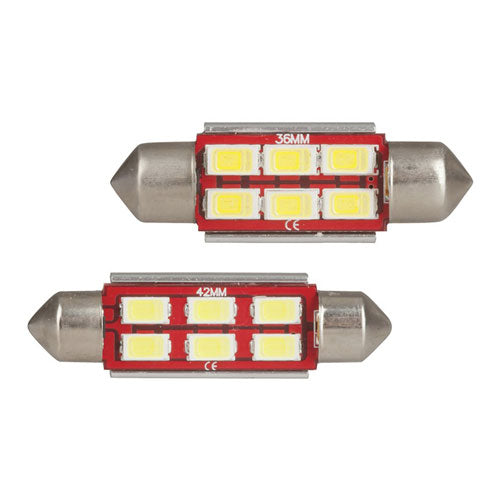 CANBus Compatible LED Festoon Globe 12V (6x5730)