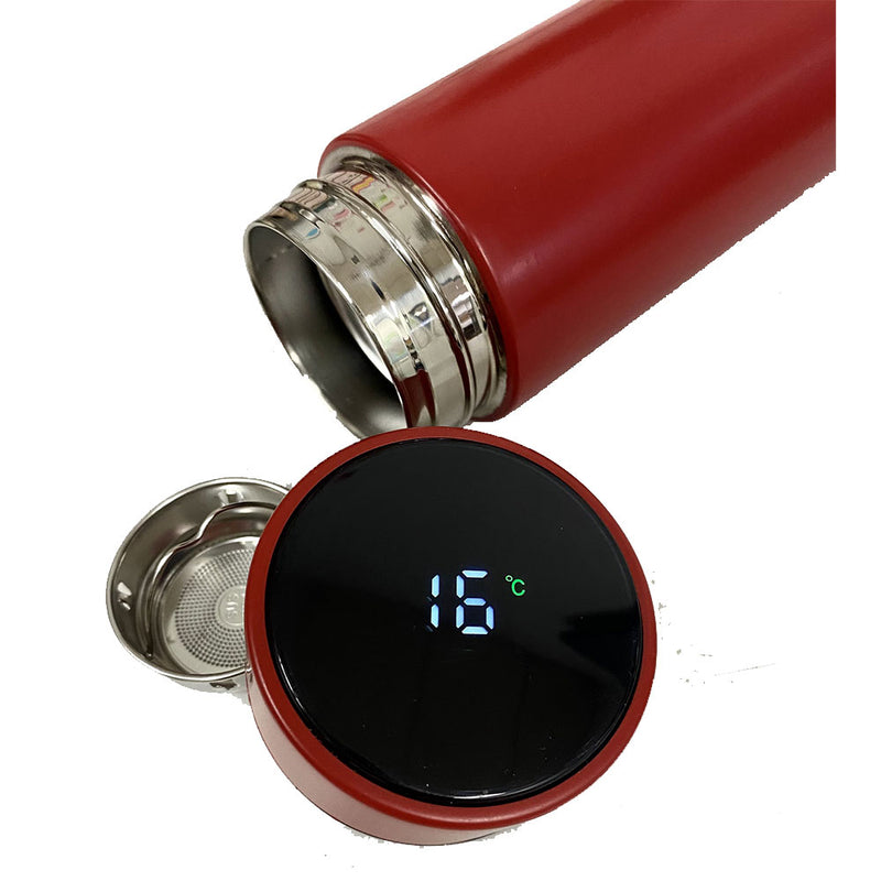 Metal Thermos with Temperature Display