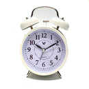 Metal Twin Bells Table Alark Clock com luz