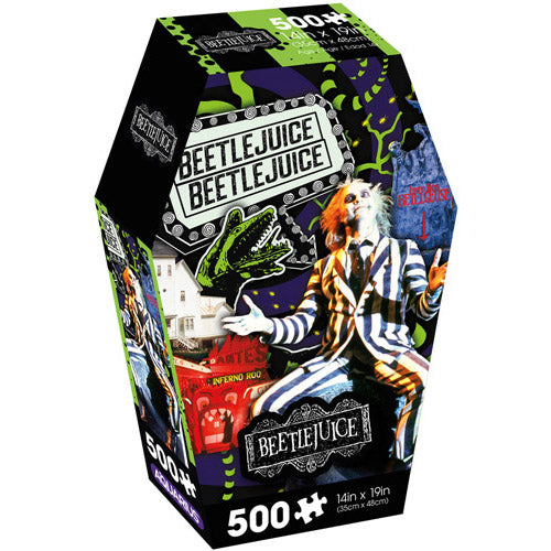 Aquarius Beetlejuice Coffin Box Puzzle 500pc