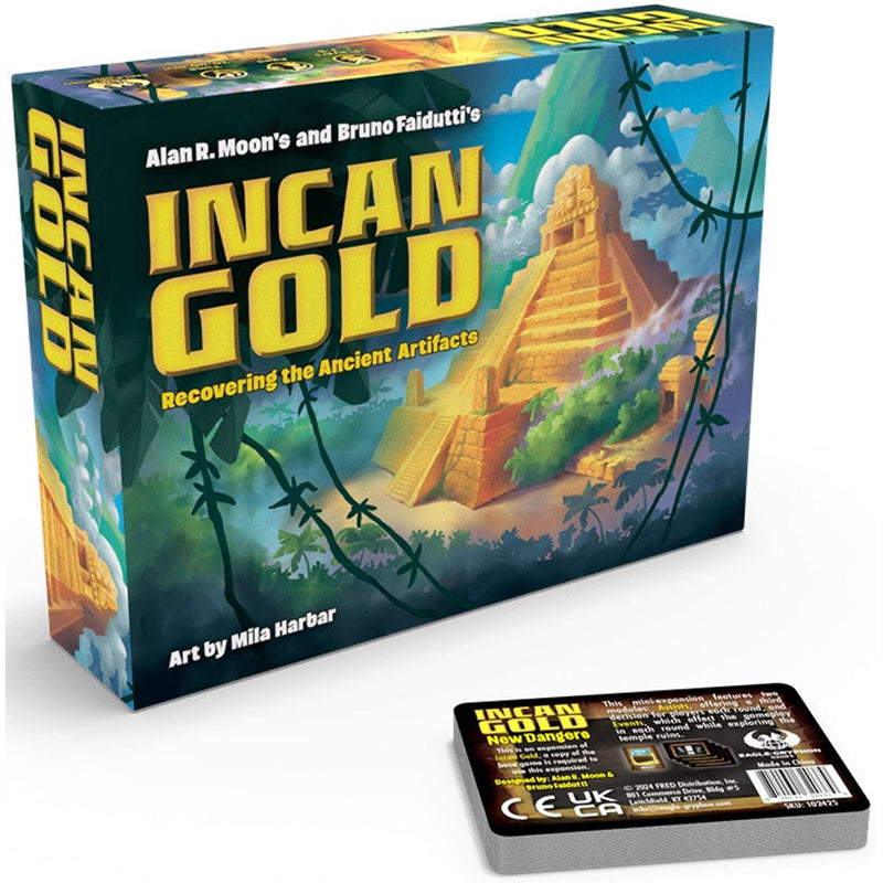 Incan Gold 2024 Edition Inc New Dangers Expansion Game