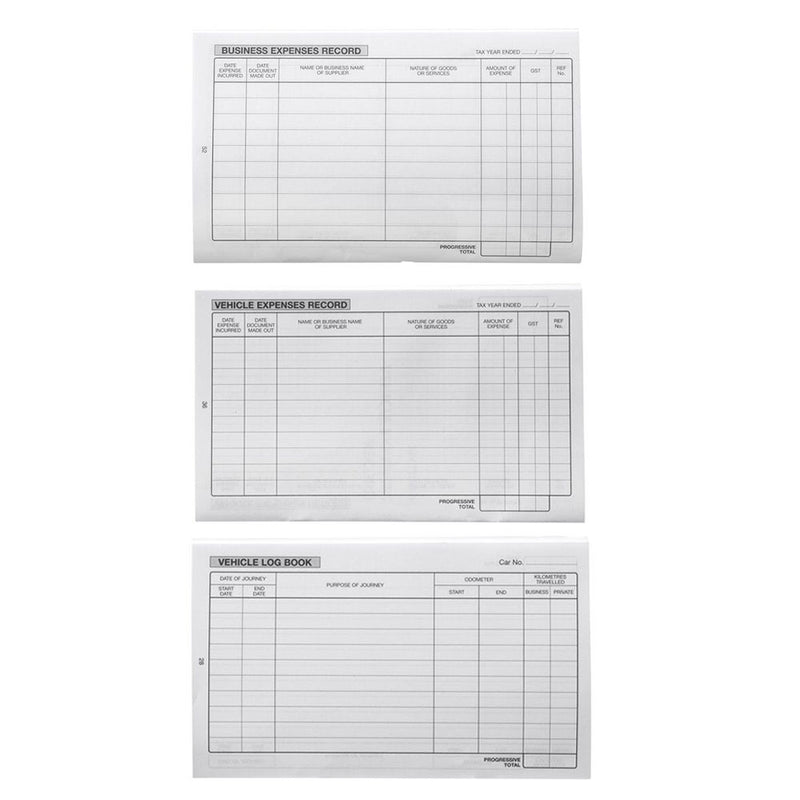 Zions Vler Vehicle Log & Expenses Record Book