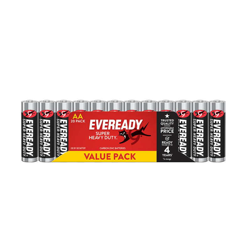 Eveready Super Heavy Duty Battery 20pcs (Black)